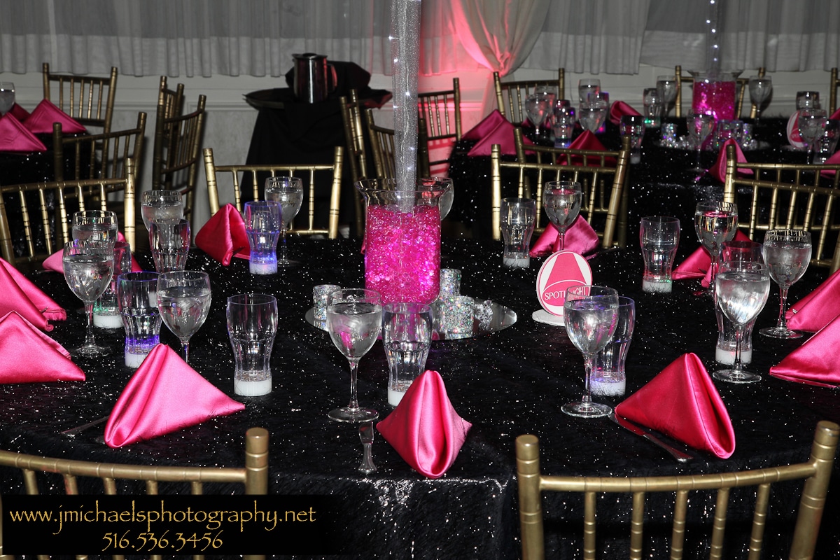 Hot Pink Aqua Gems with LED Lights