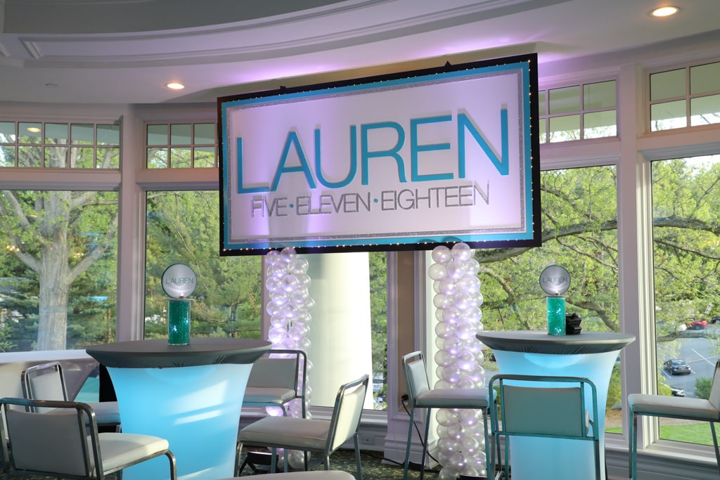 Club Themed Backdrop with Custom Logo