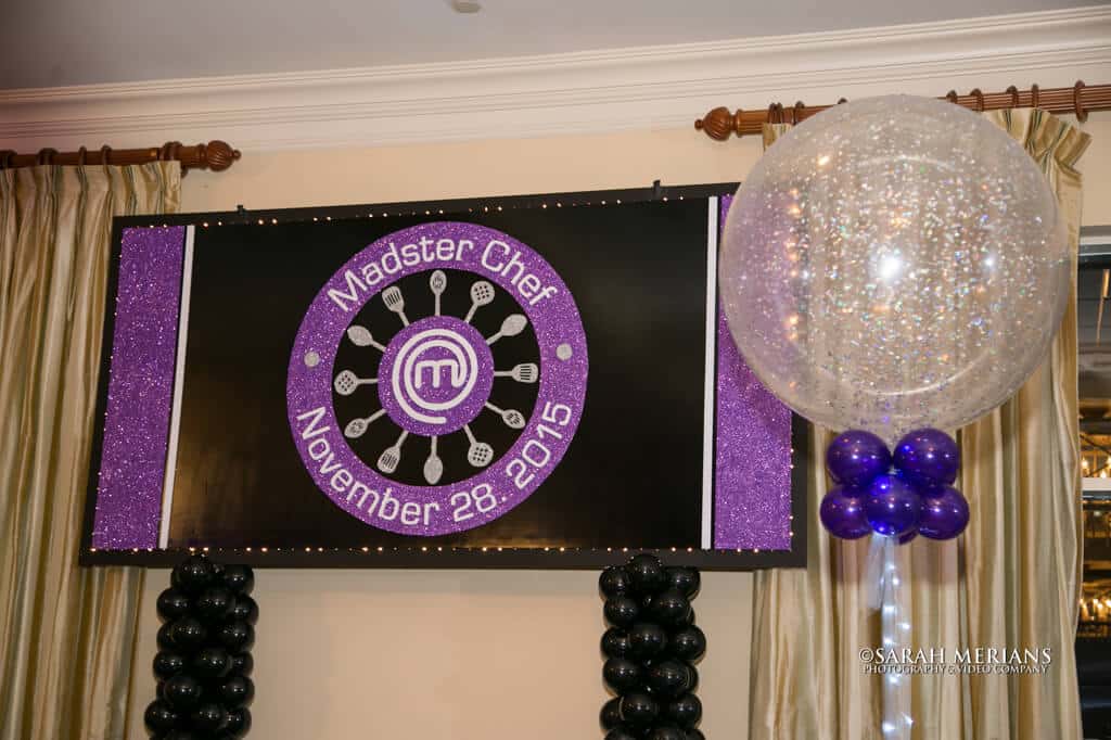 Master Chef Themed Bat Mitzvah with Custom Logo Backdrop