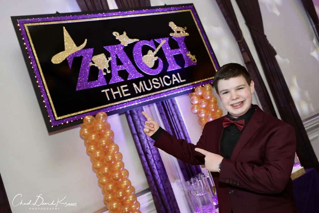 Broadway Themed Backdrop with Custom Logo