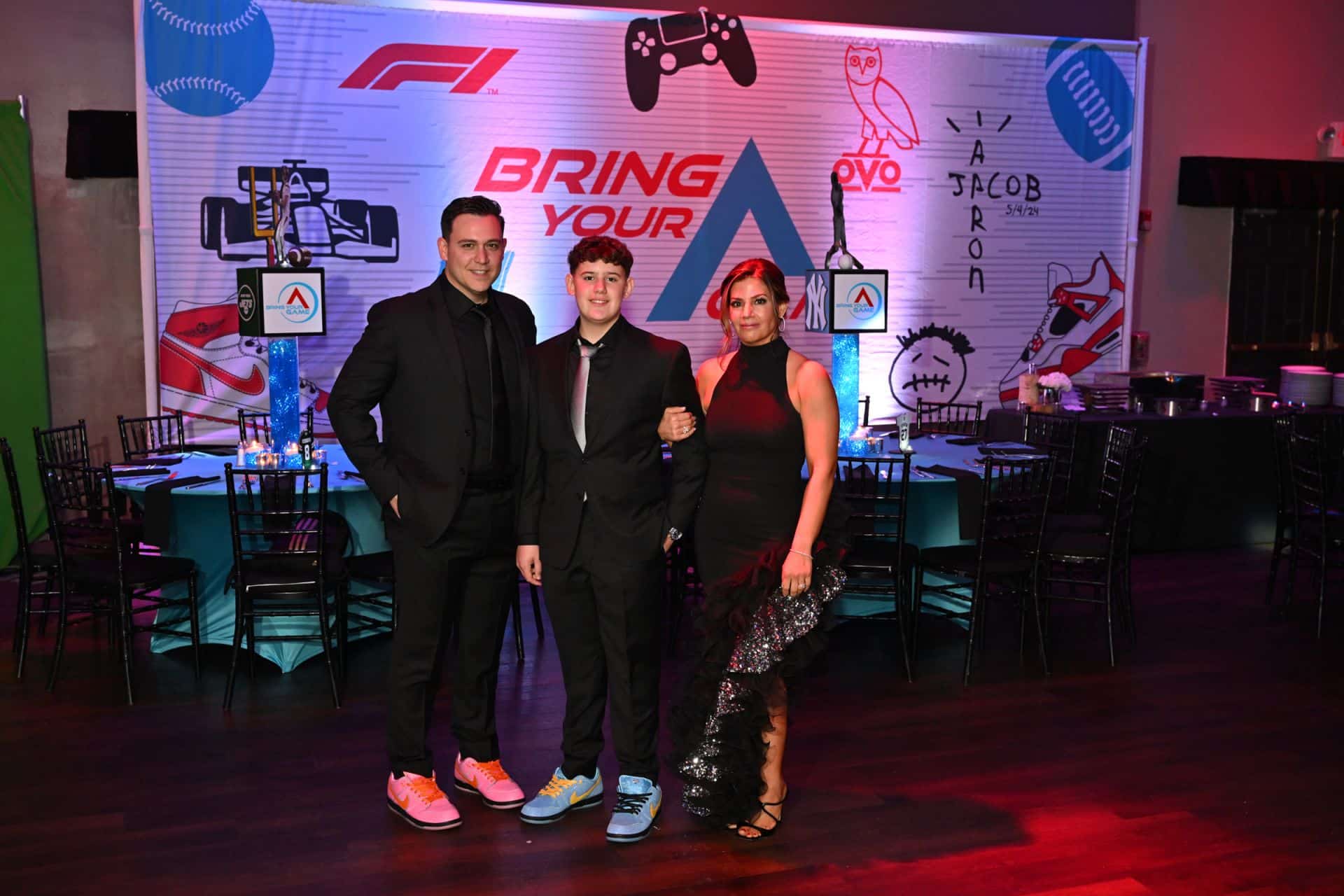 Custom LED Mural Backdrop at Vibe