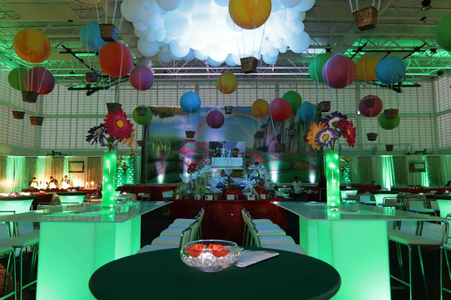 Emerald City Wizard of Oz Mural with LED Lights