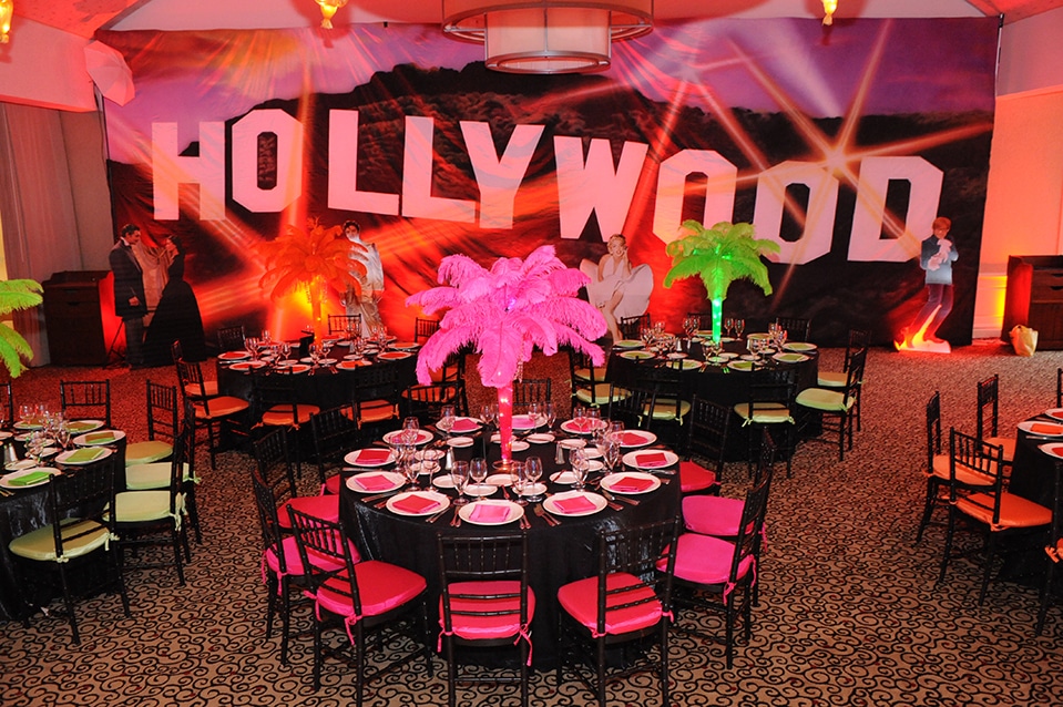 Hollywood Themed Bat Mitzvah Wal Mural