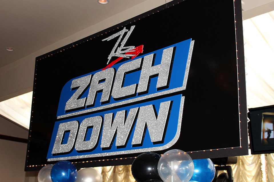 Wrestling Themed Bar Mitzvah Backdrop