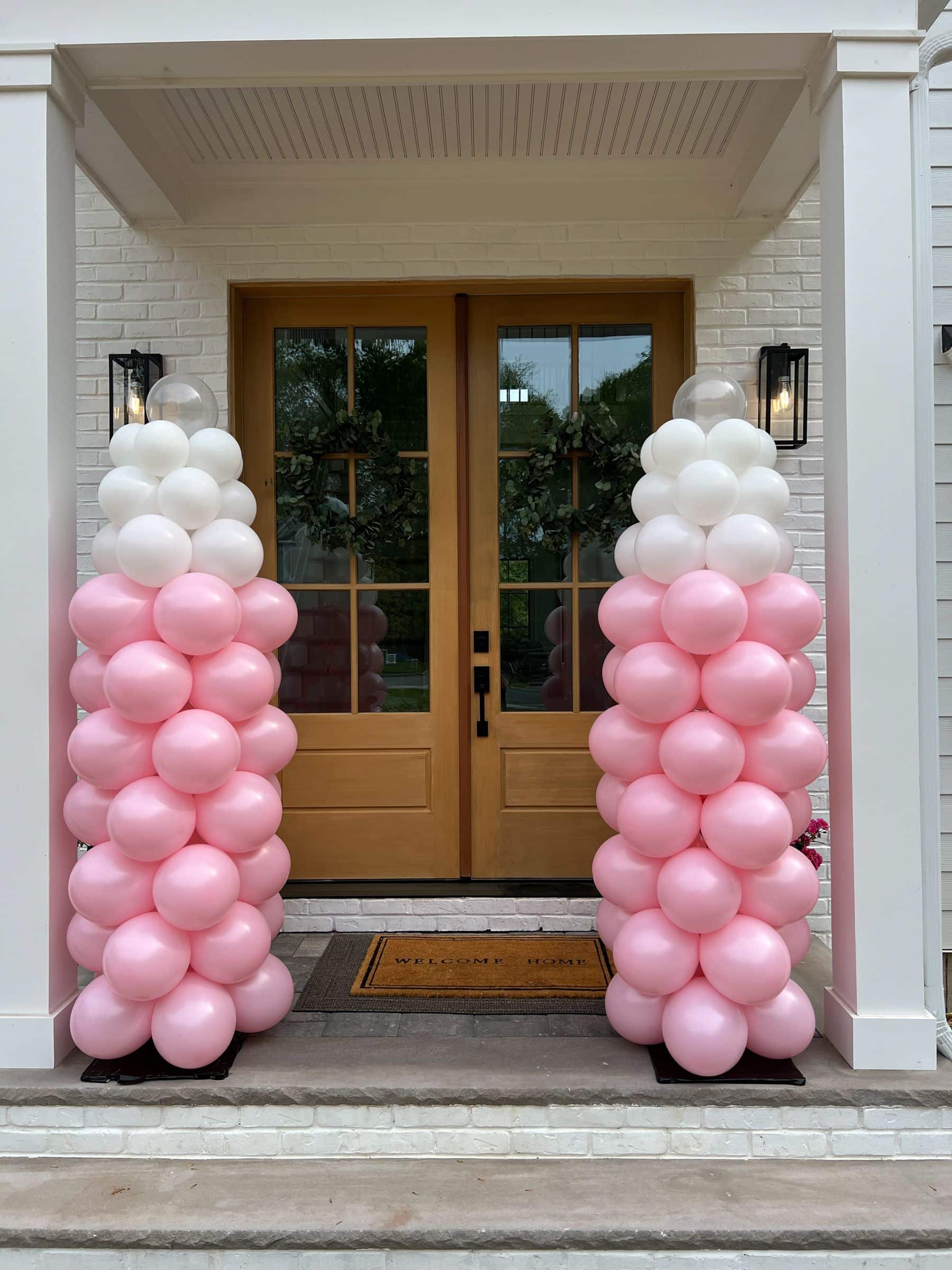 Baby Bottle Balloon Columns