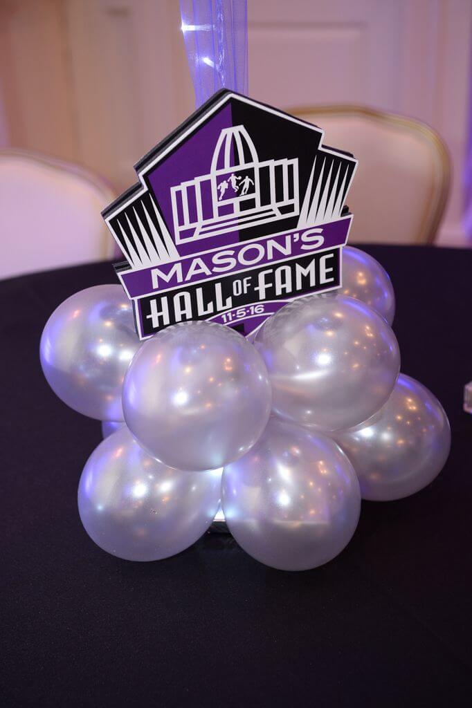 ESPN Themed Logo Base for Balloon Centerpiece