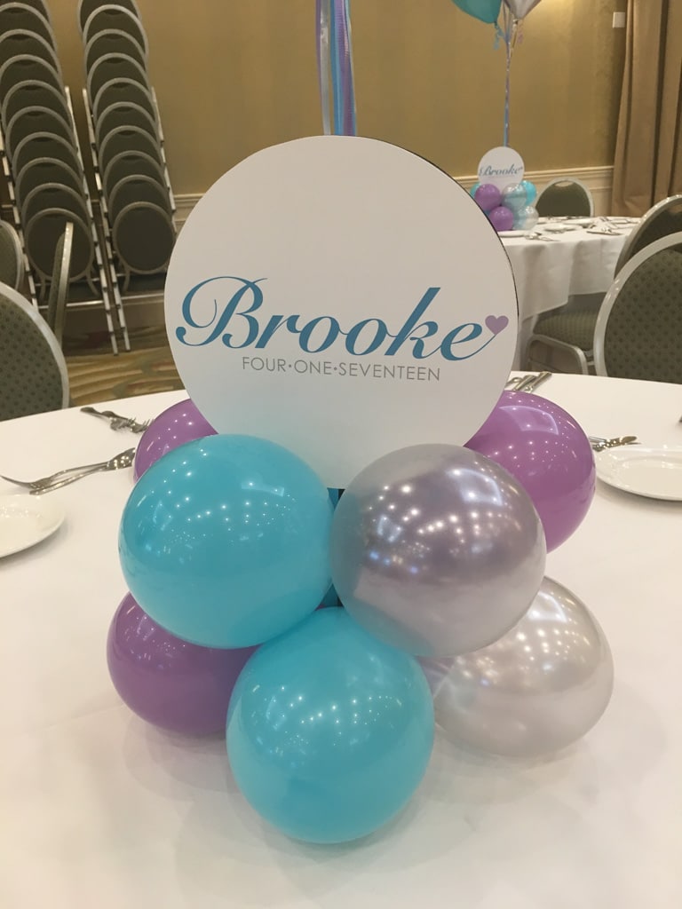 Balloon Base with Custom Cutout Logo