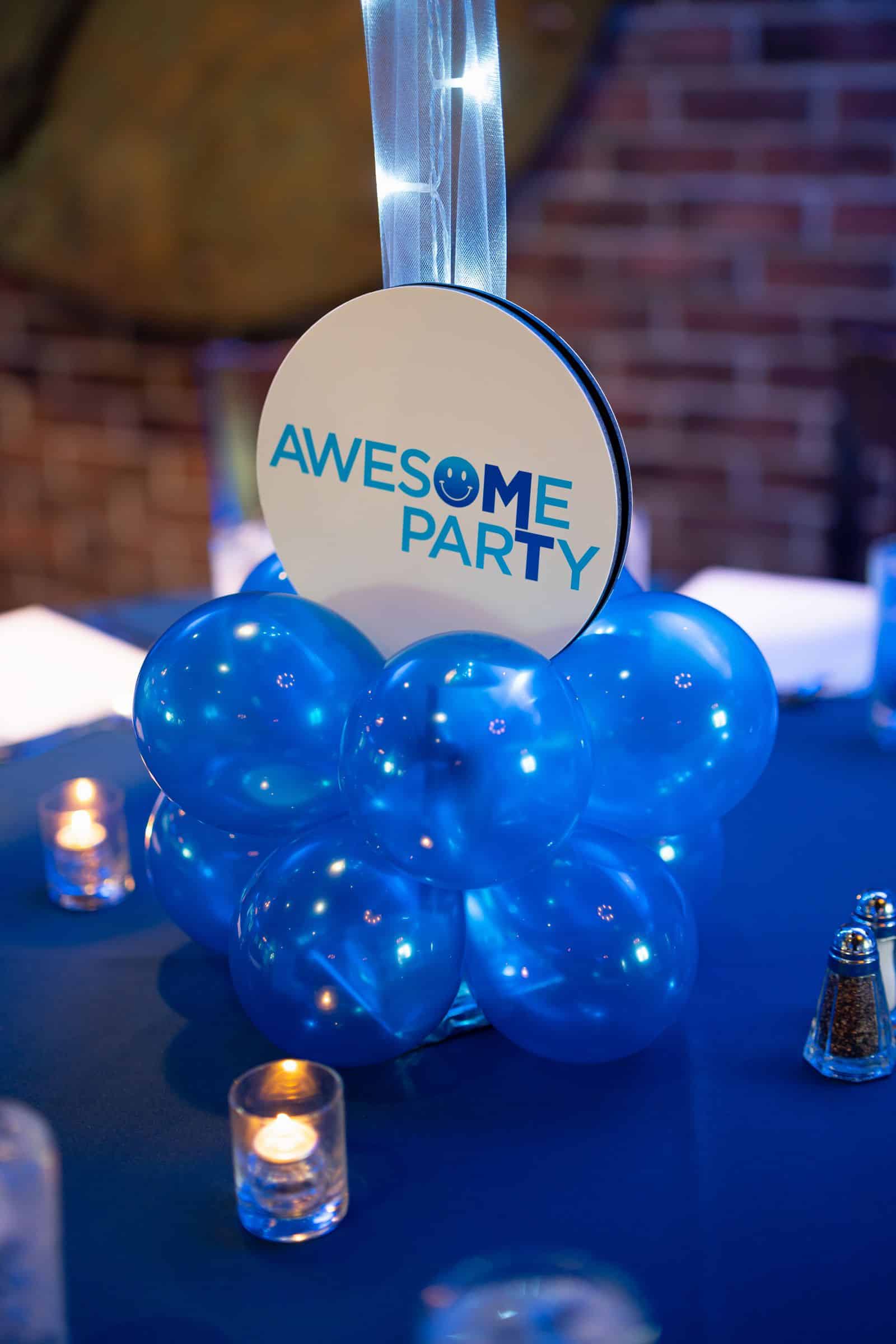 Balloon Base with Logo Cutout