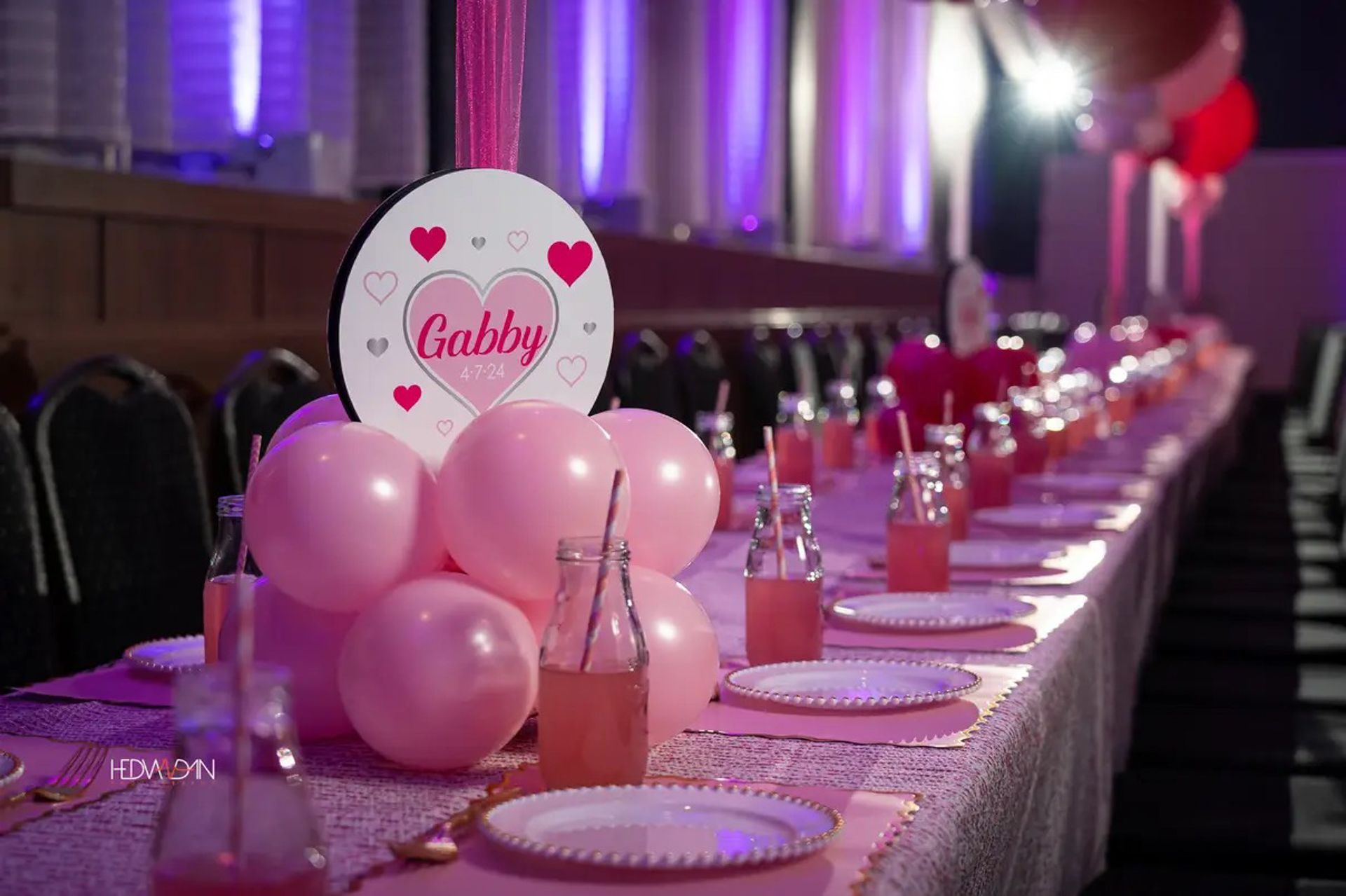 Balloon Base with Custom heart Logo