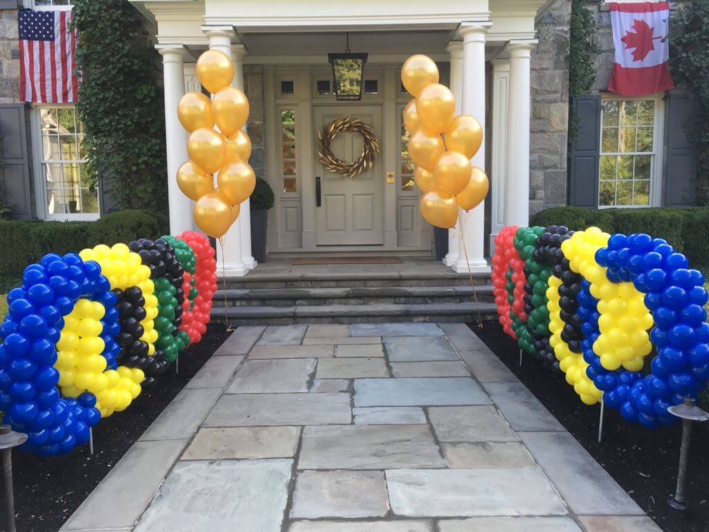 Olympic Rings Balloon Sculpture for Outdoor Even