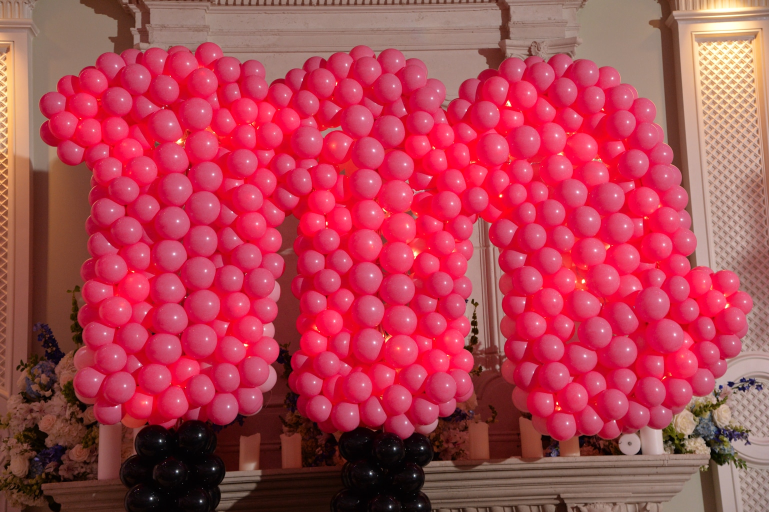 M Logo Sculpture with Lights