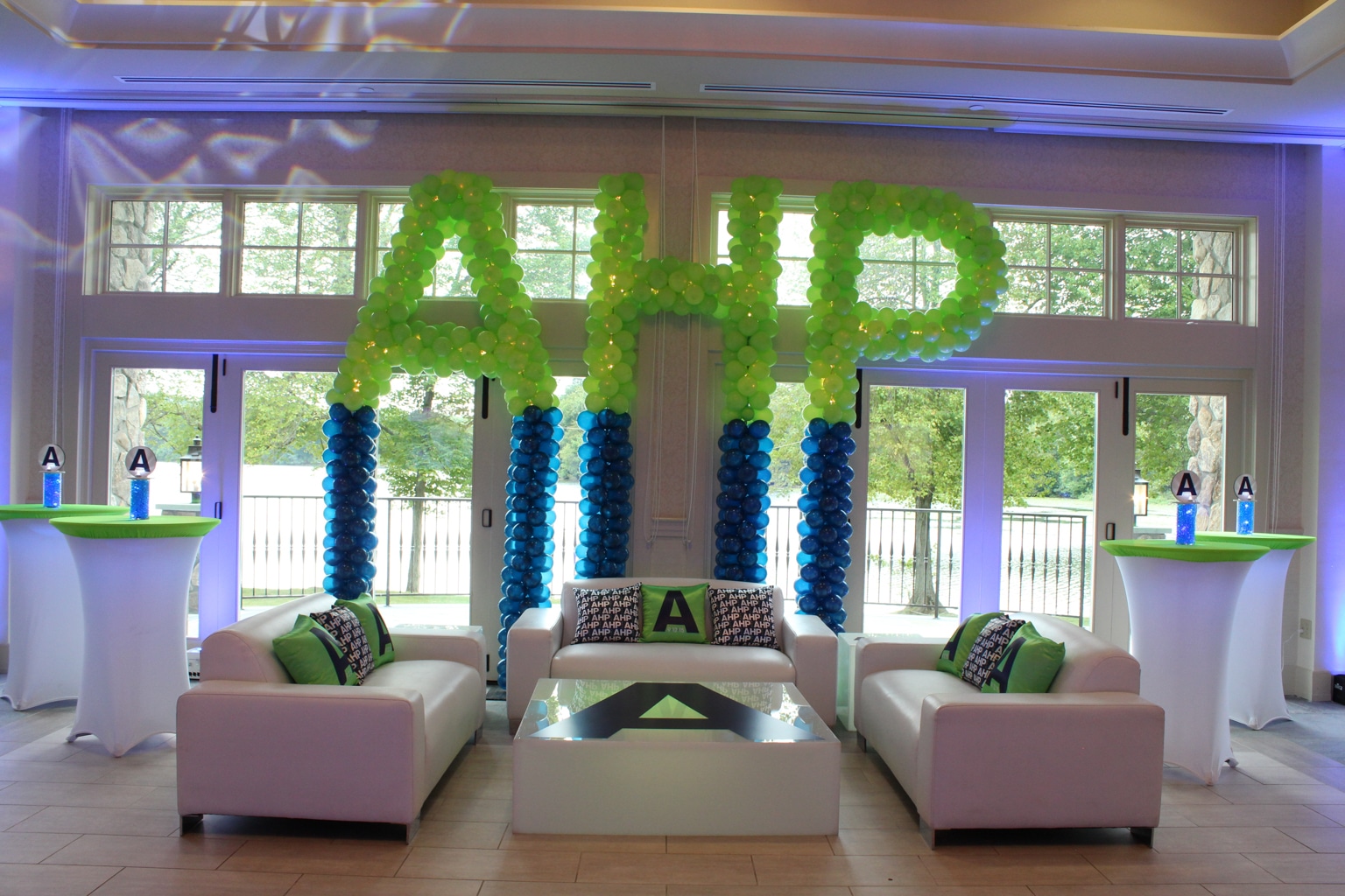 Initials Balloon Sculpture with Lights