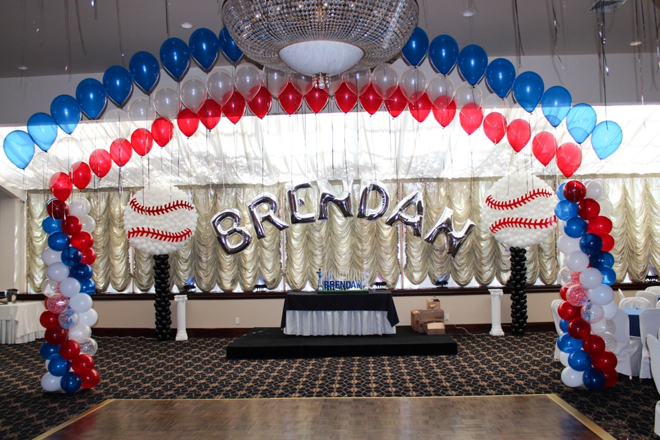 Baseball Balloon Sculptures with Lights