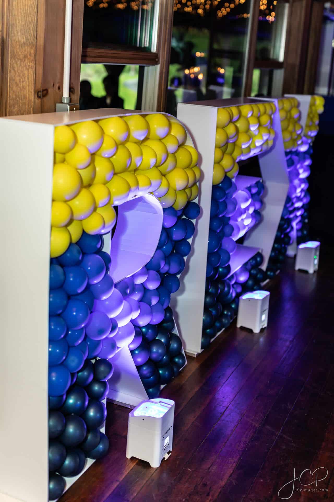 Ombre Letter Mosaic for a Bar Mitzvah