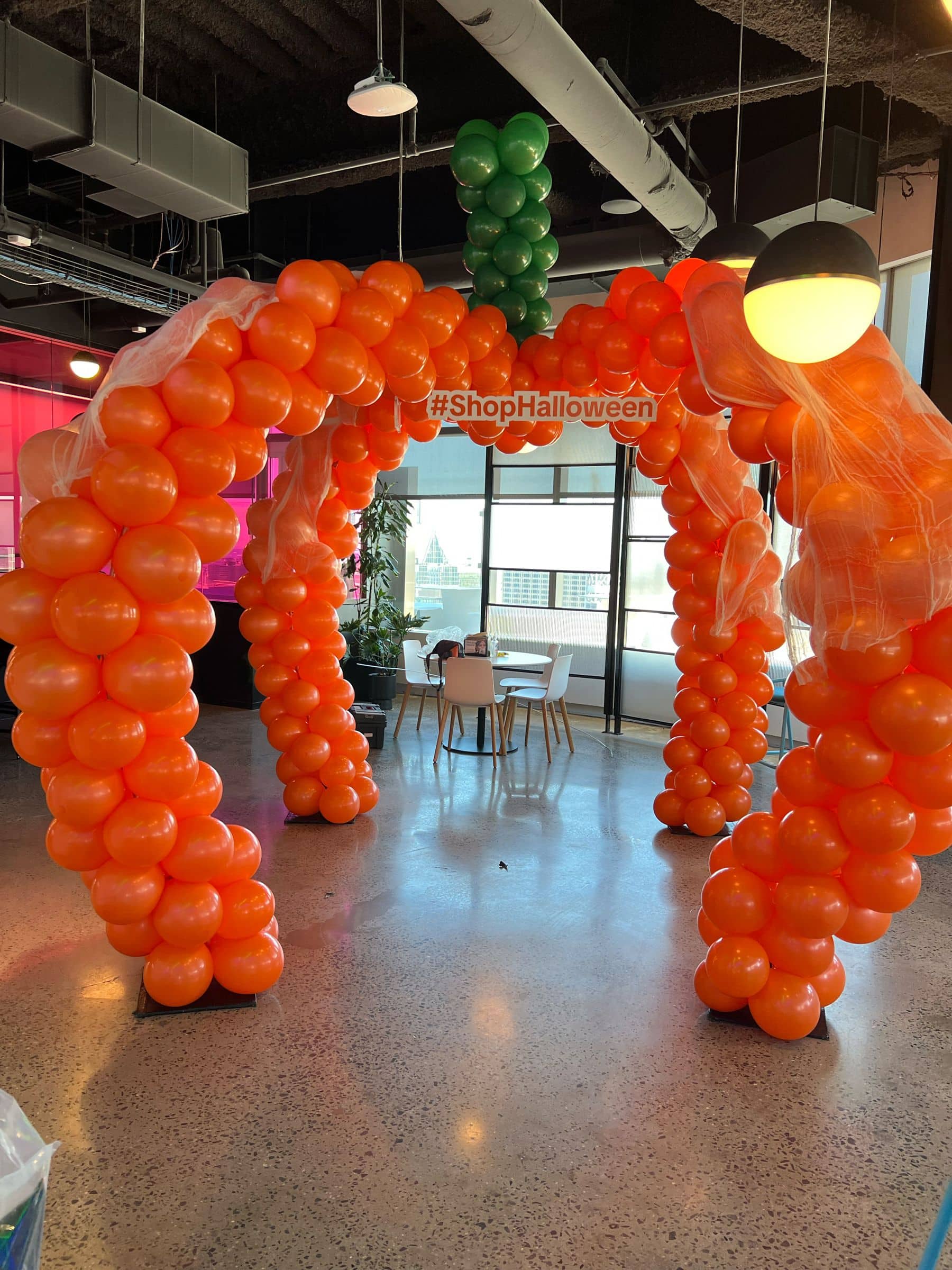 Pumpkin Balloon Sculpture for a Halloween Party