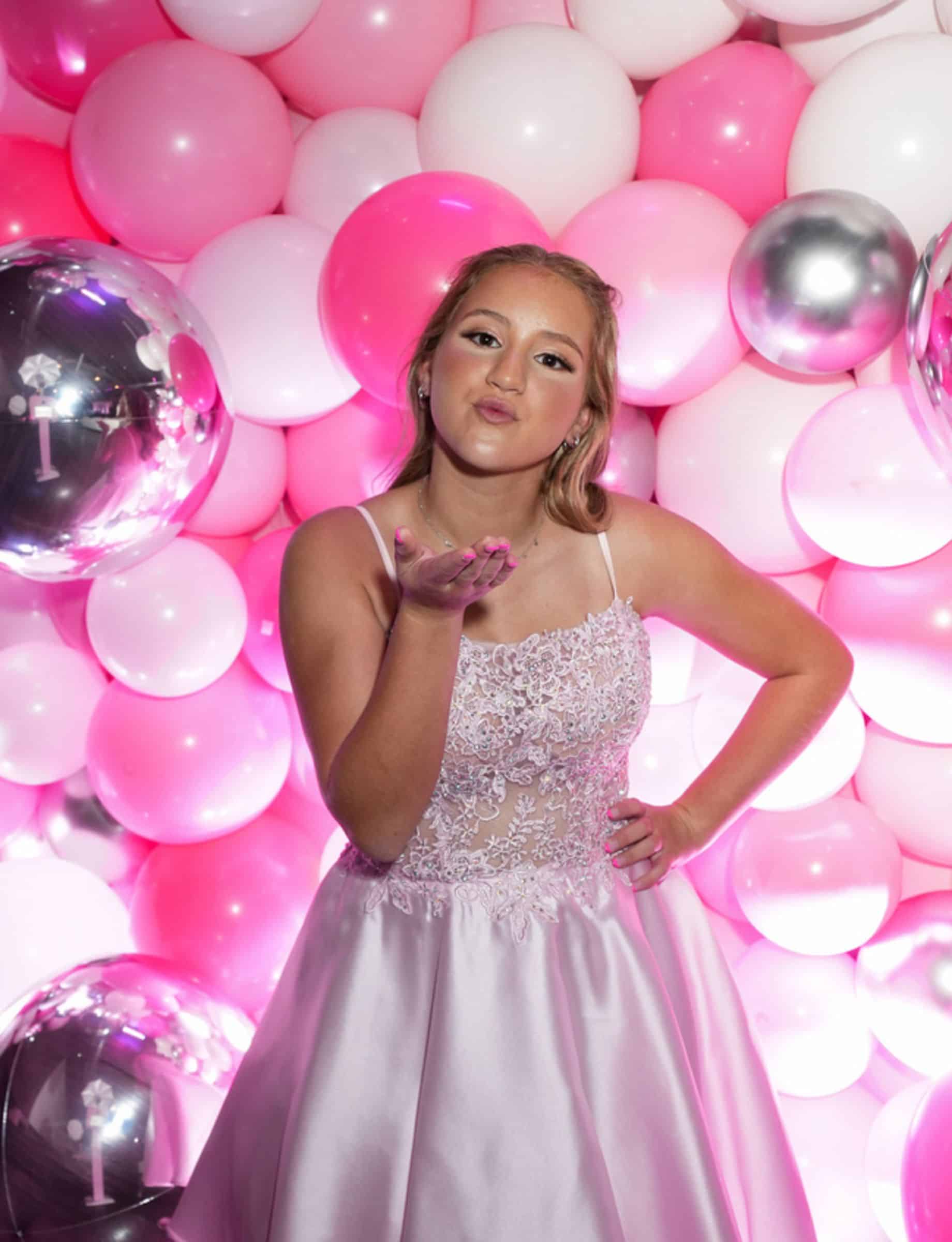 Pink Photo Booth Balloon Wall