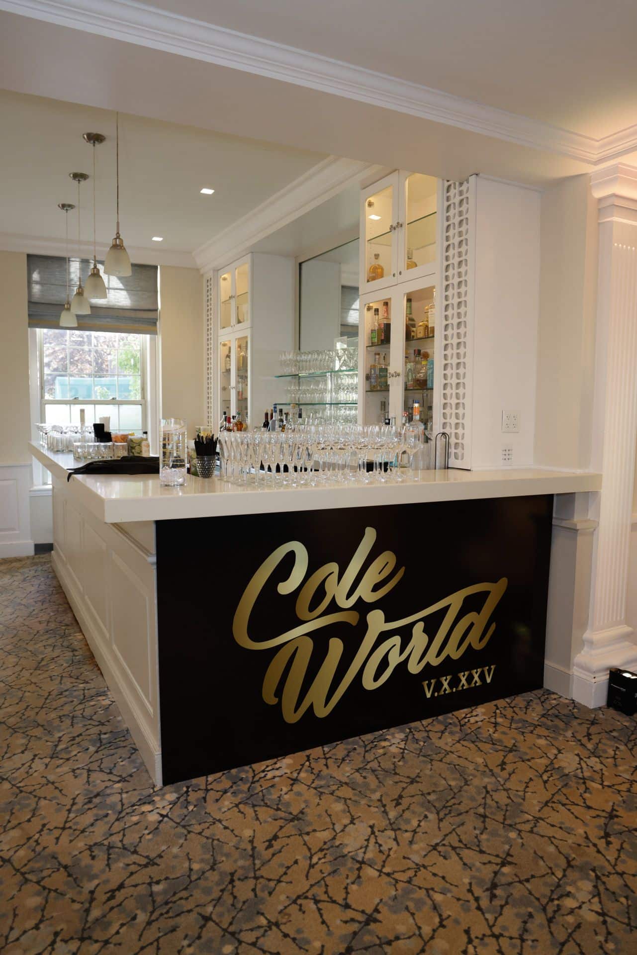 Bar Mitzvah Custom Bar at Fairview Country Club