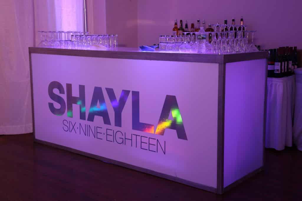 Custom LED Bar with Holographic Logo
