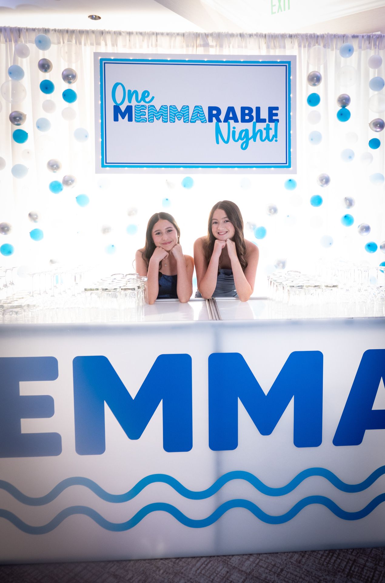 Custom LED Bar with Logo for a Bat Mitzvah at Tamarack Country Club