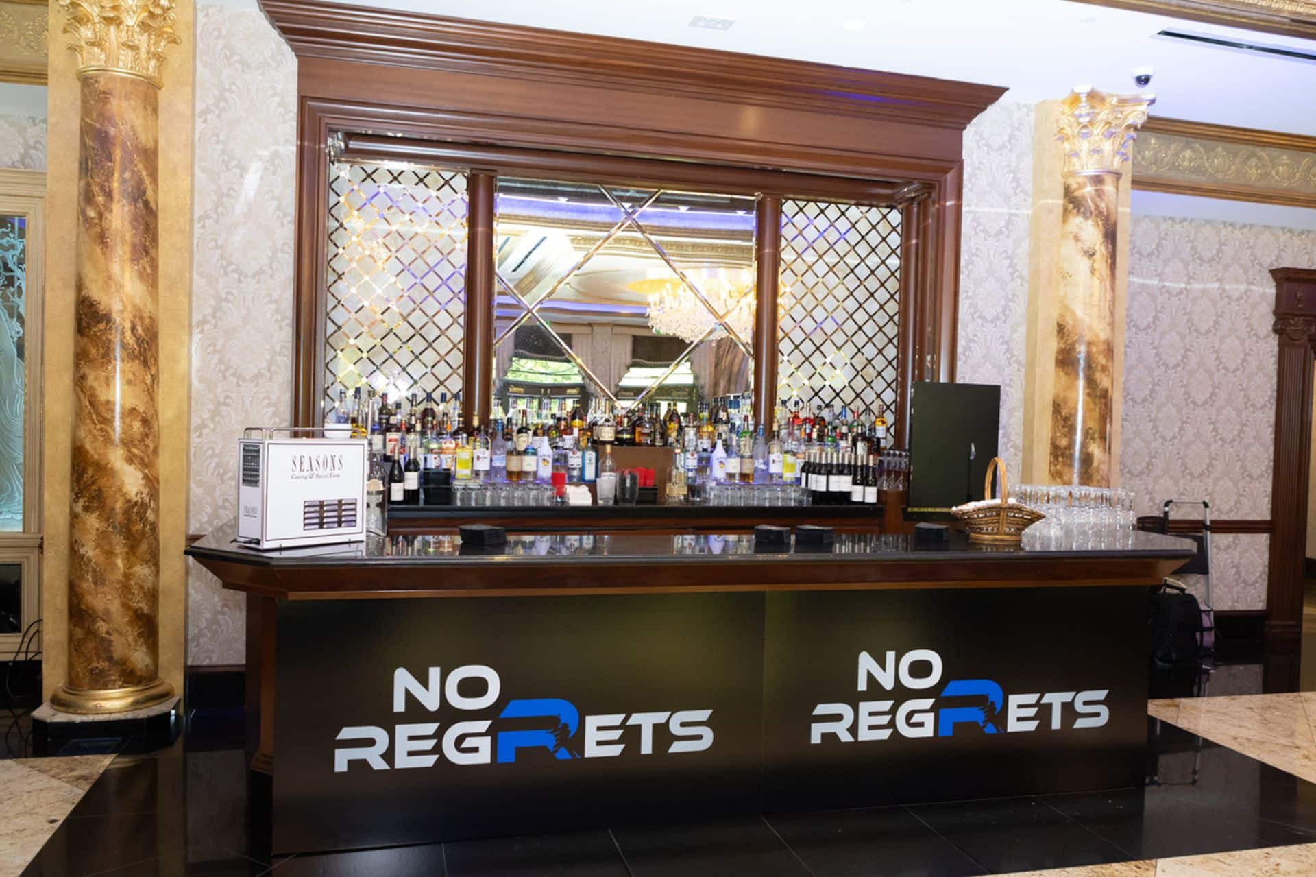 Custom Bar Branding for a Bar Mitzvah at Seasons