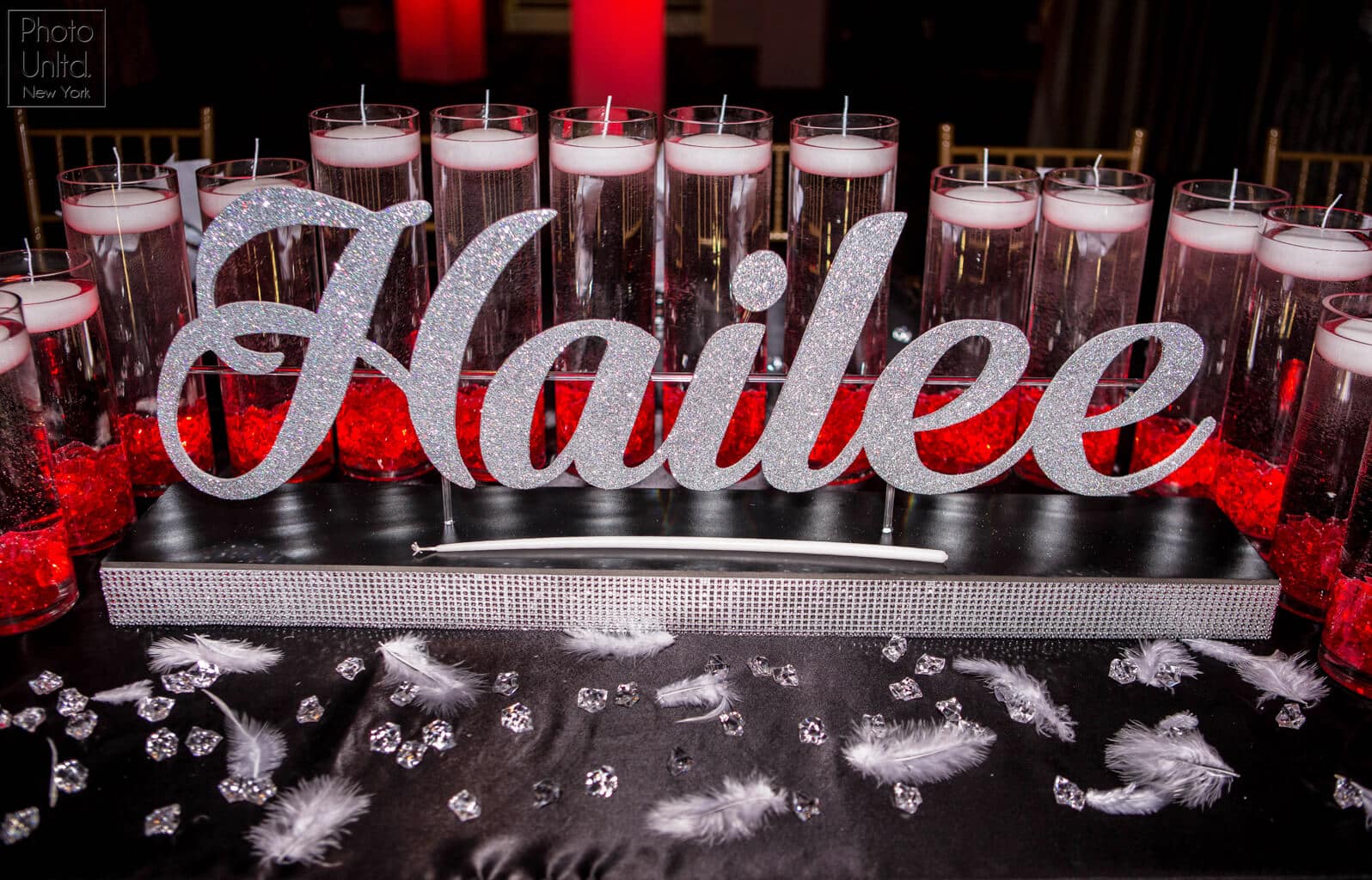 LED Candle Lighting Display with Custom Name Base