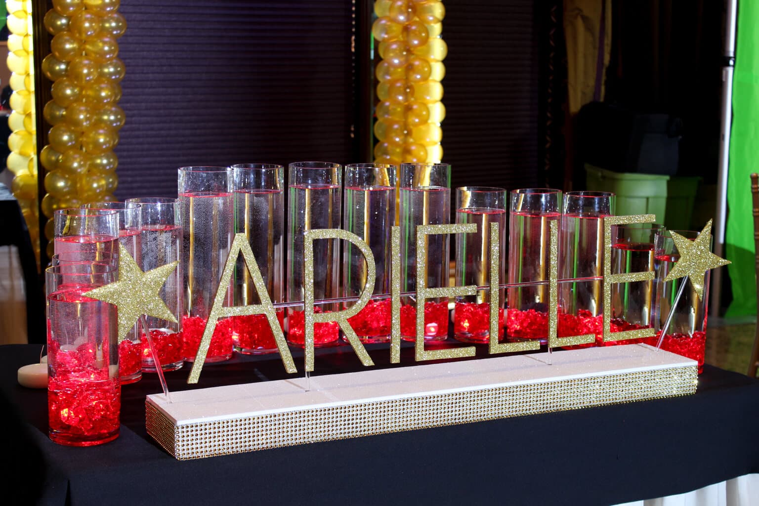 LED Candle Lighting Display with Custom Name Base
