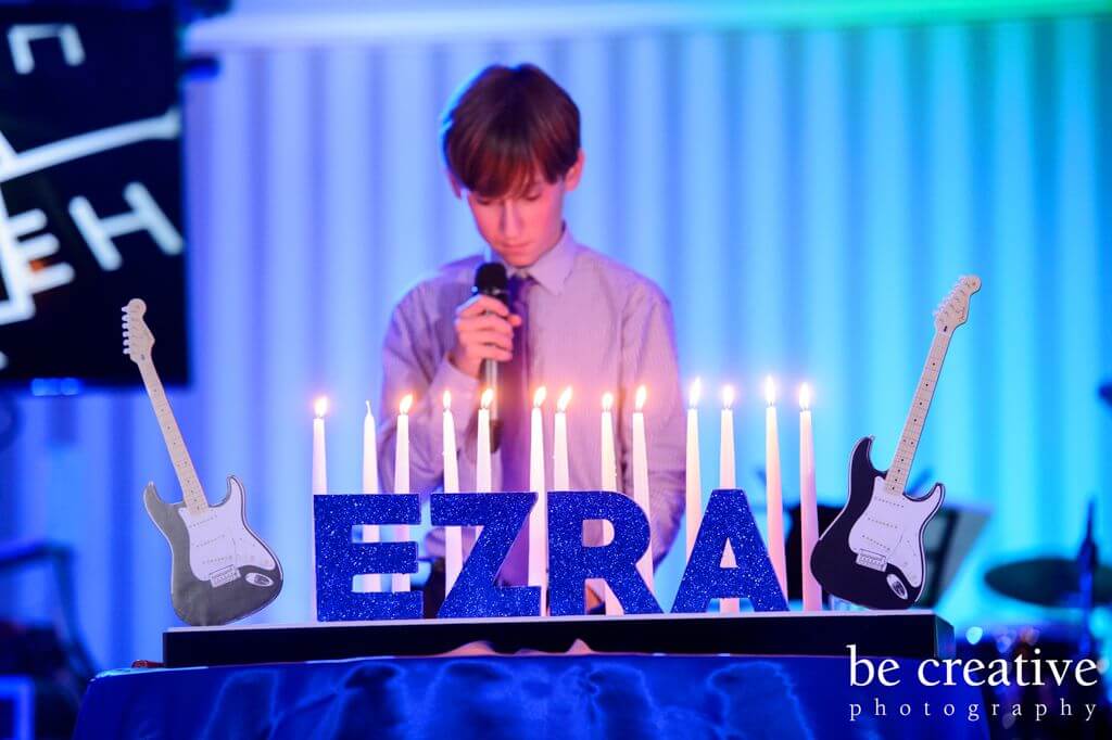 Music Themed Candle Lighting Display with Guitar Cutouts