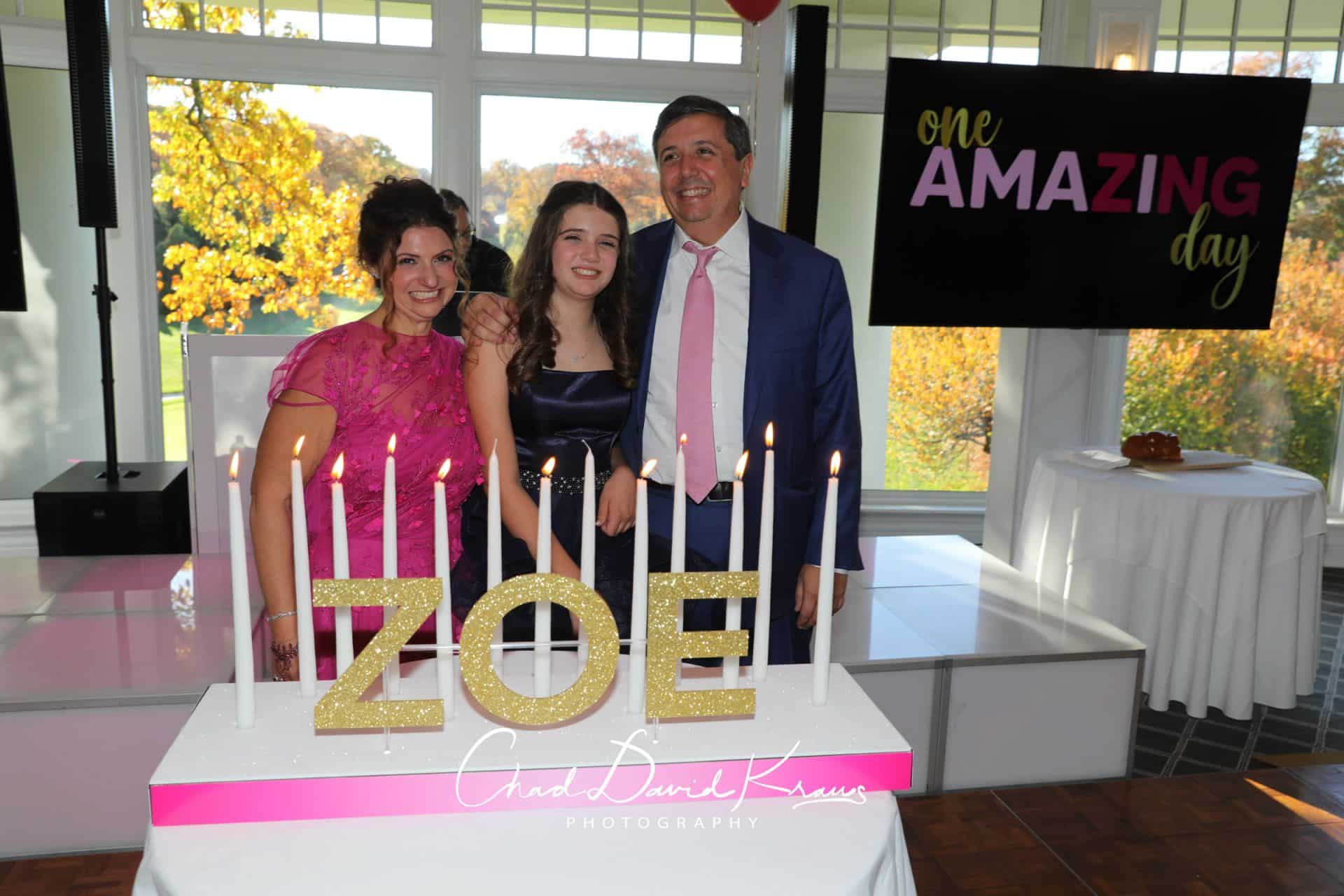 Gold Glitter Candle Lighting Display