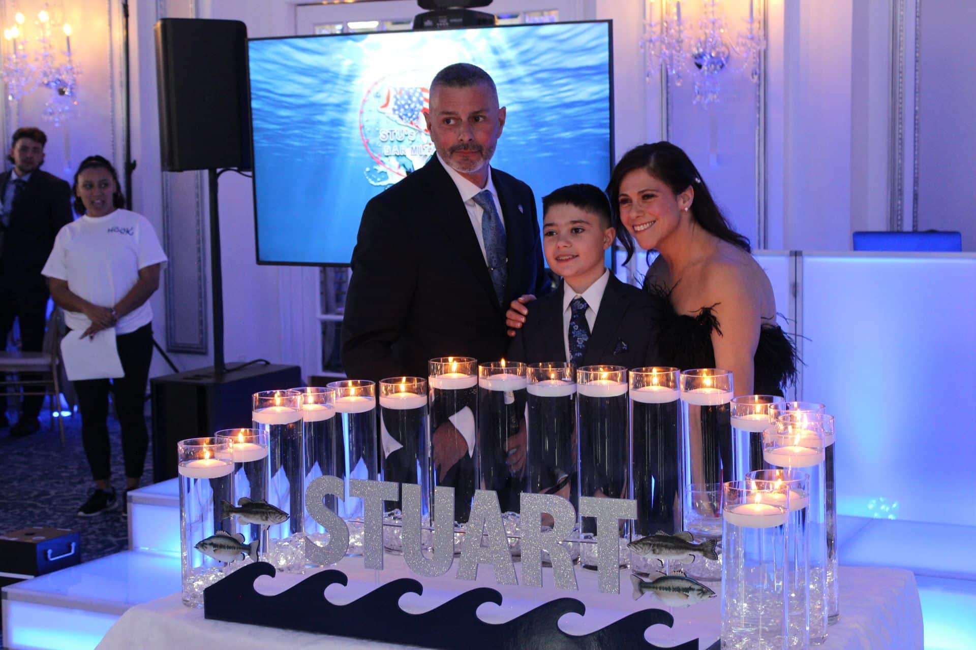 Custom Swimming Theme Candle Light Display