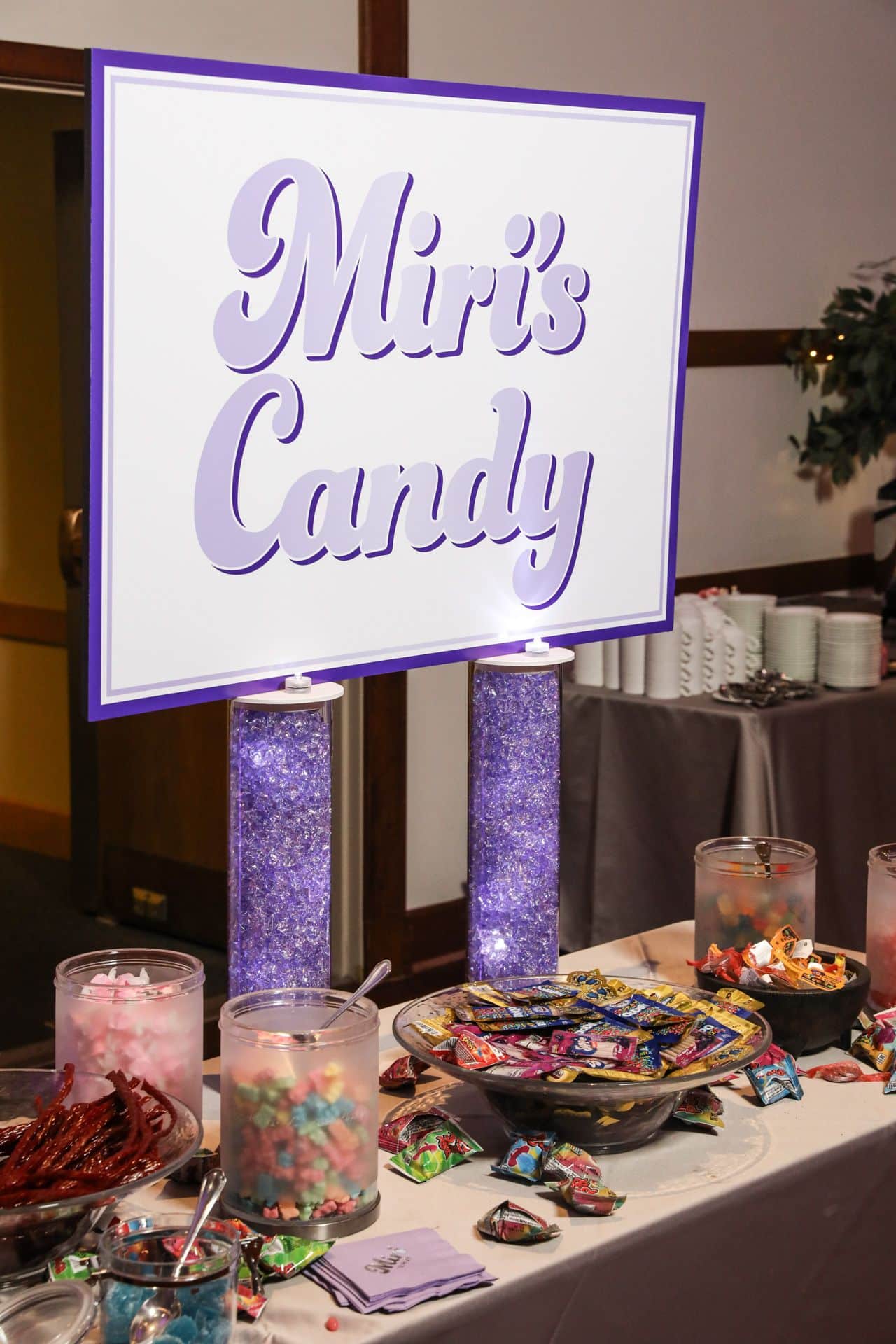 Custom Candy Bar Display for a Bat Mitzvah
