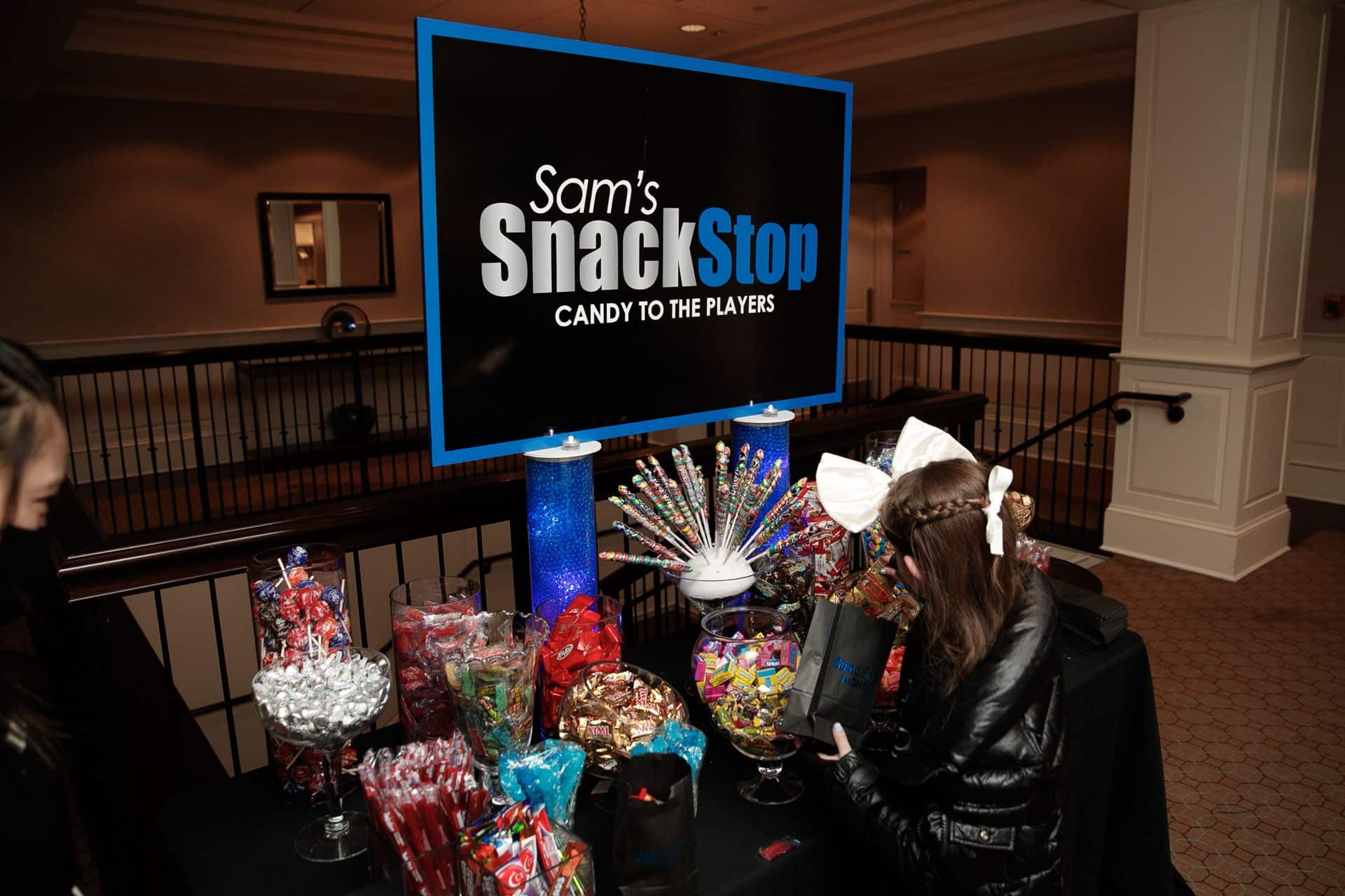 Custom Candy Bar with Logo Sign for Video Game Themed Bar Mitzvah