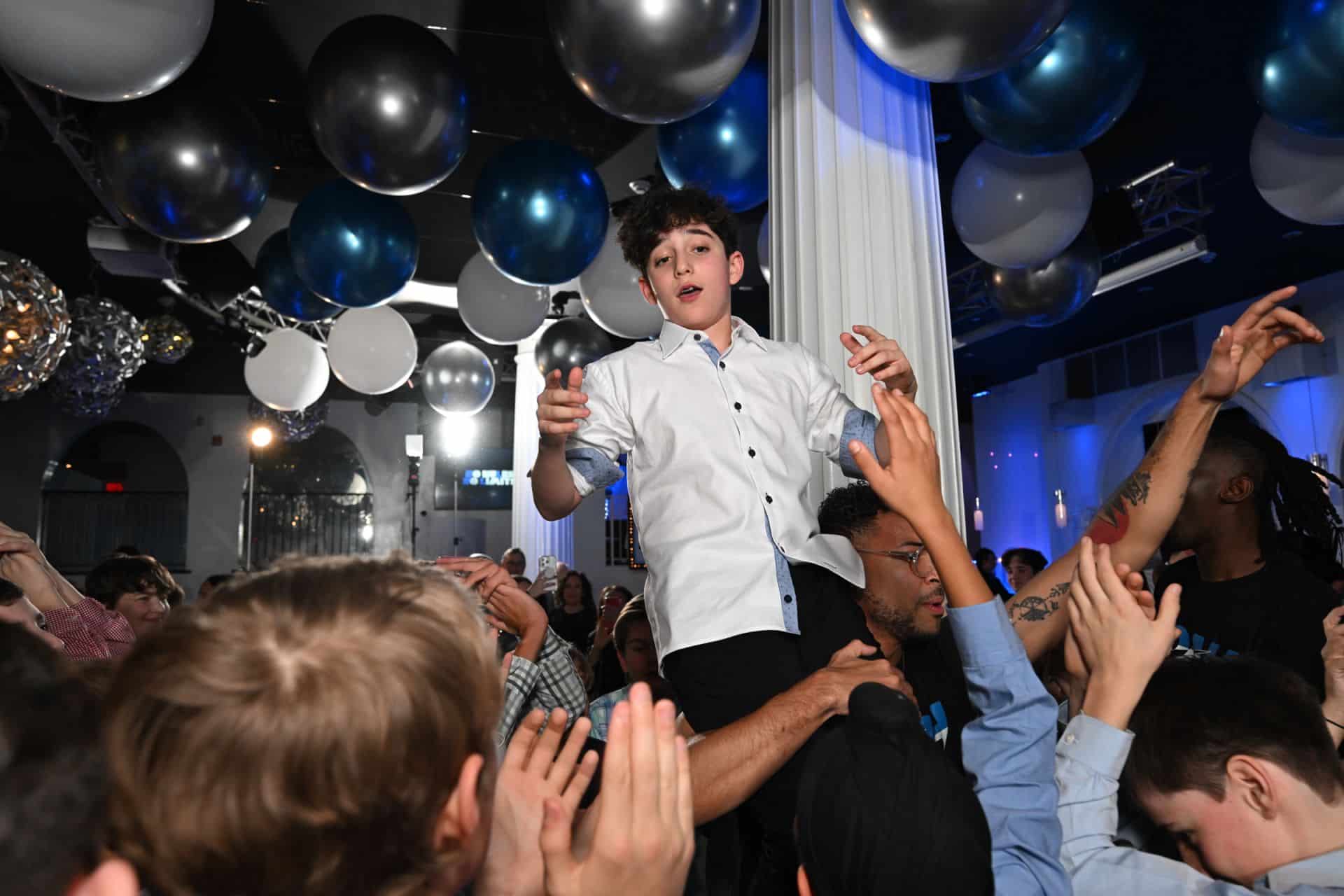 Bar Mitzvah Ceiling Balloon at Coliseum