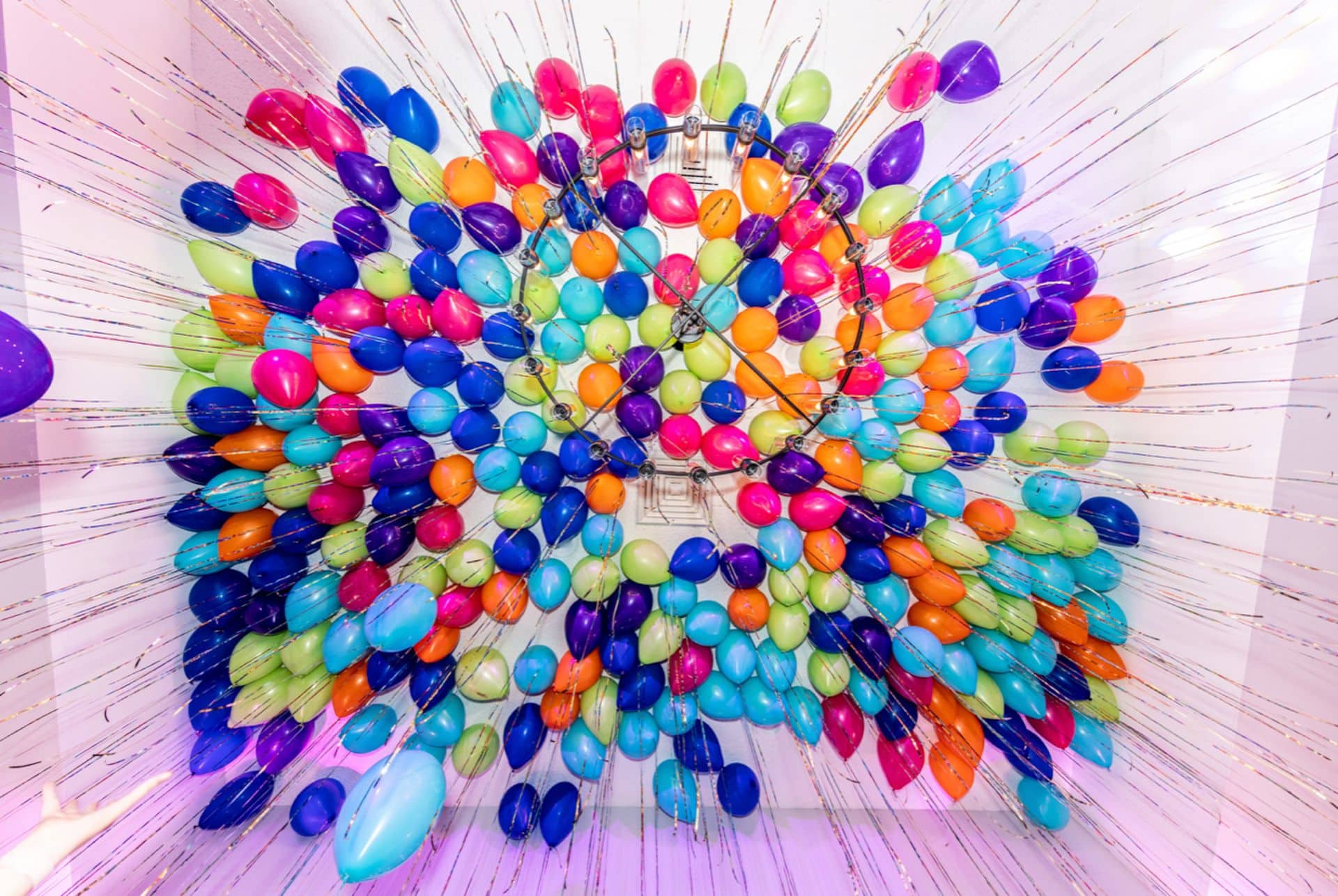 Rainbow Balloon Ceiling Decor