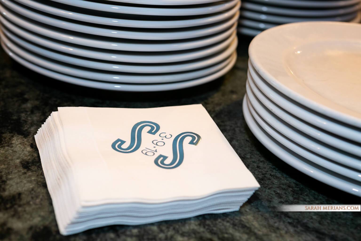 Bat Mitzvah Cocktail Napkins with Foil Stamped Logo