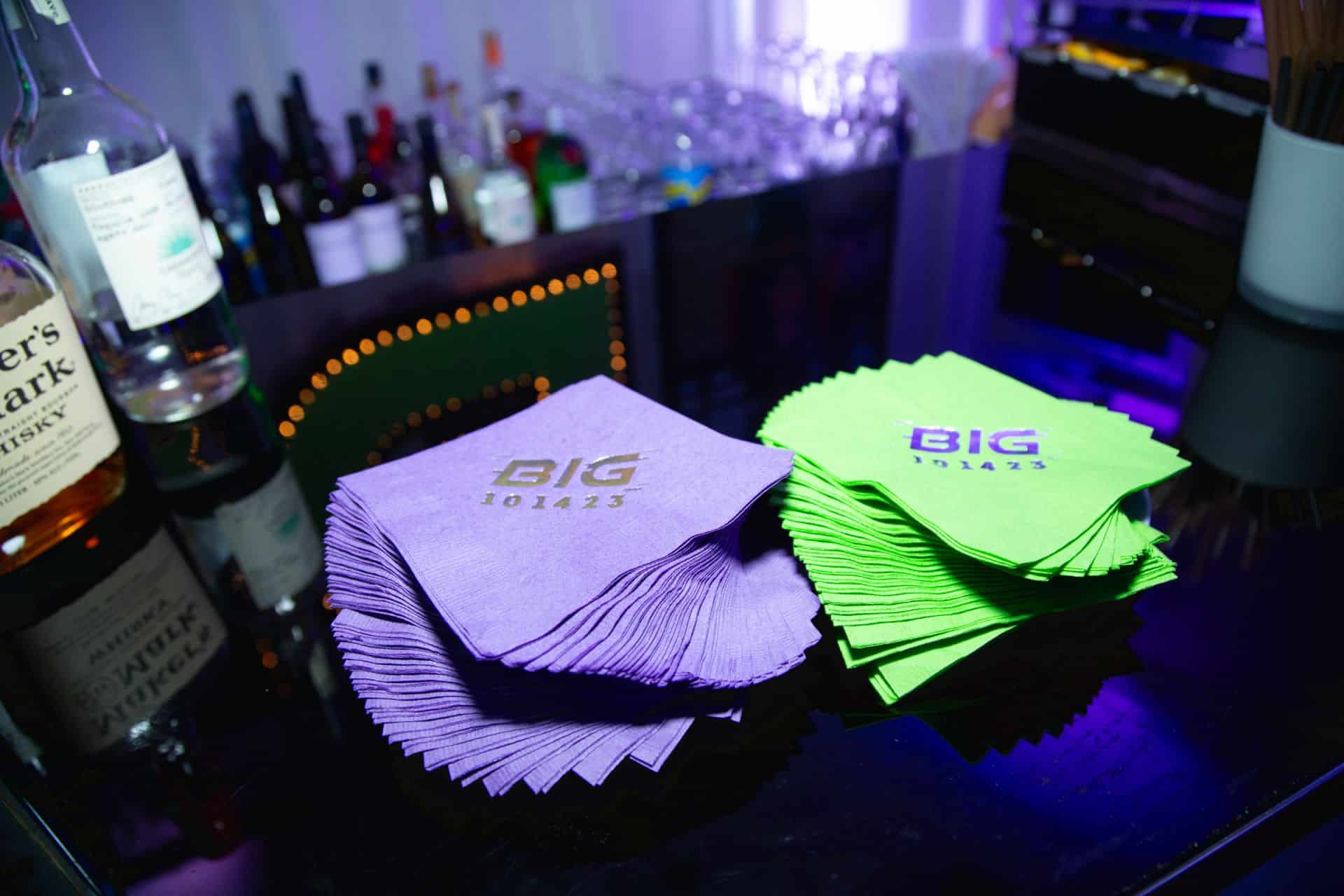 Custom Bar Mitzvah Cocktail Napkins