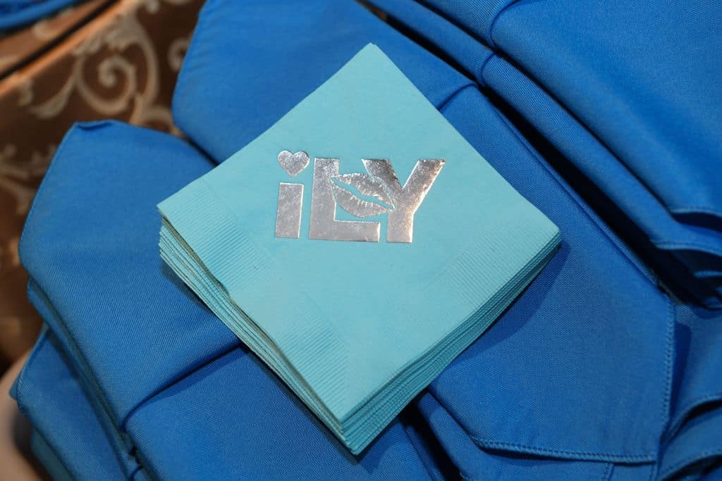 Bat Mitzvah Cocktail Napkins with Custom Logo