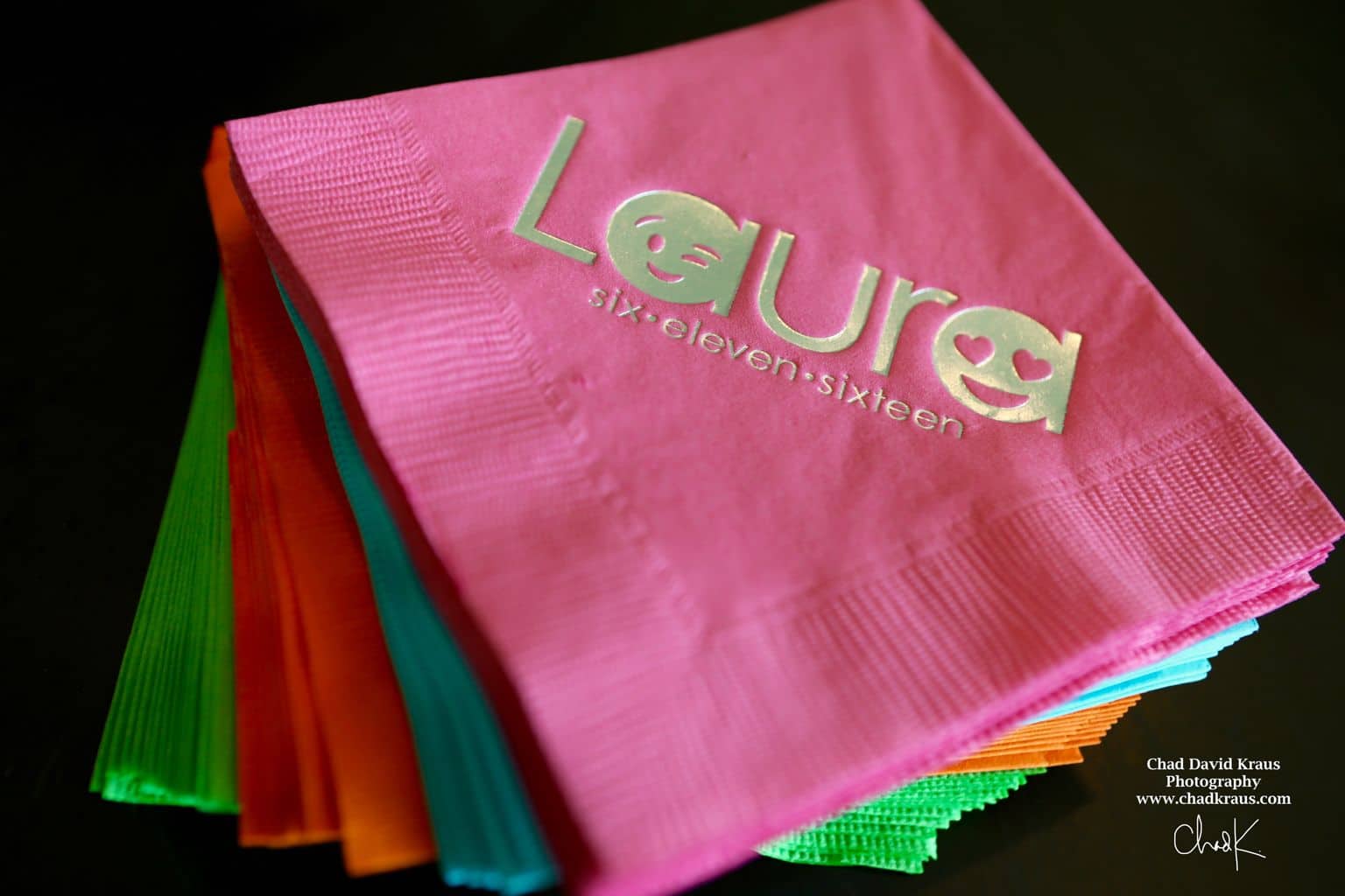 Emoji Themed Cocktail Napkins with Custom Logo