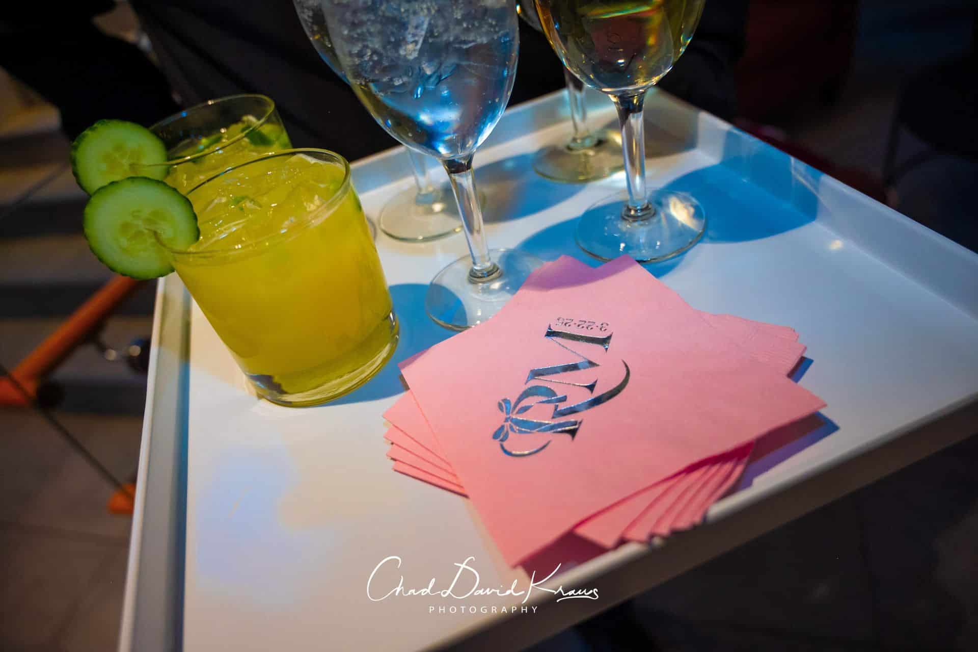 Custom Light Pink Cocktail Napkins