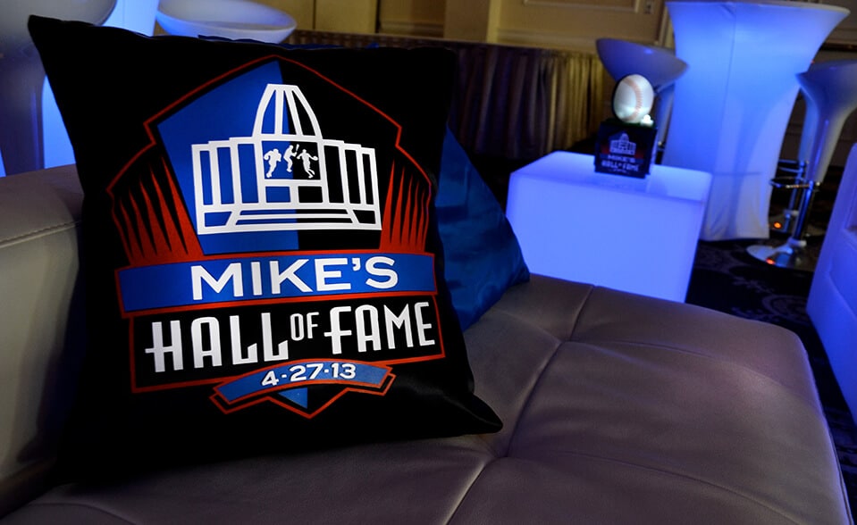 Custom Sports Logo Pillow