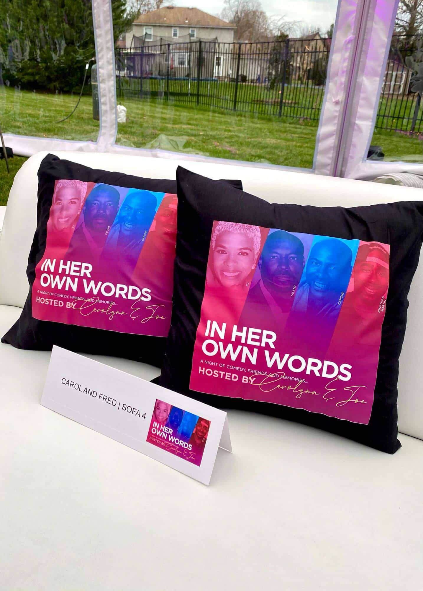 Custom Logo Pillows for 40th Birthday Celebration