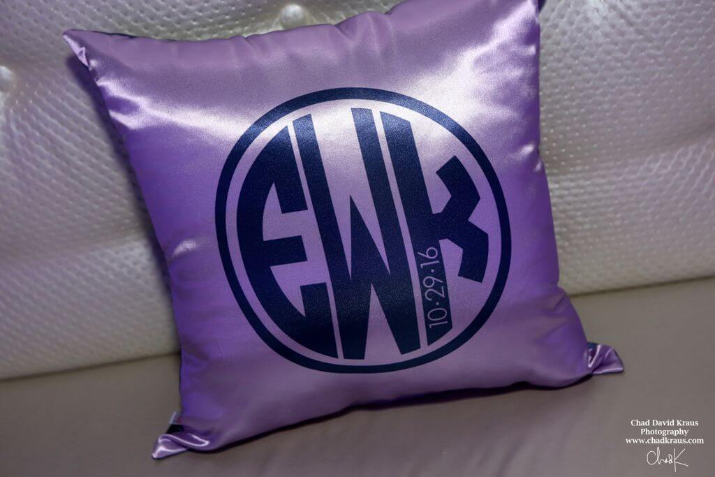 Custom Bat Mitzvah Logo Pillow