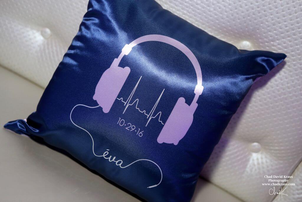 Custom Bat Mitzvah Logo Pillow