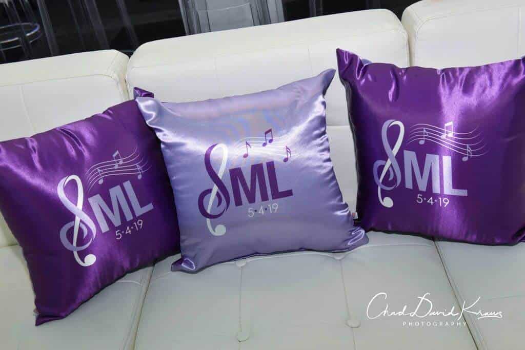 Custom Logo Pillow for Michigan Themed Bat Mitzvah