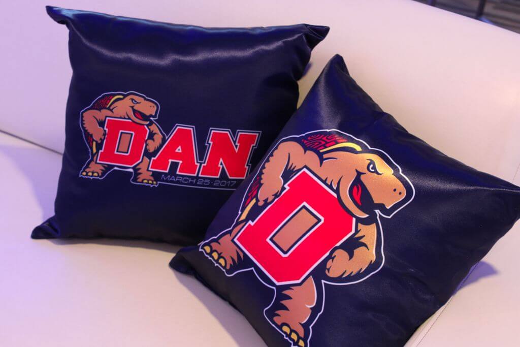 Custom Logo Pillow for Maryland Themed Bar Mitzvah