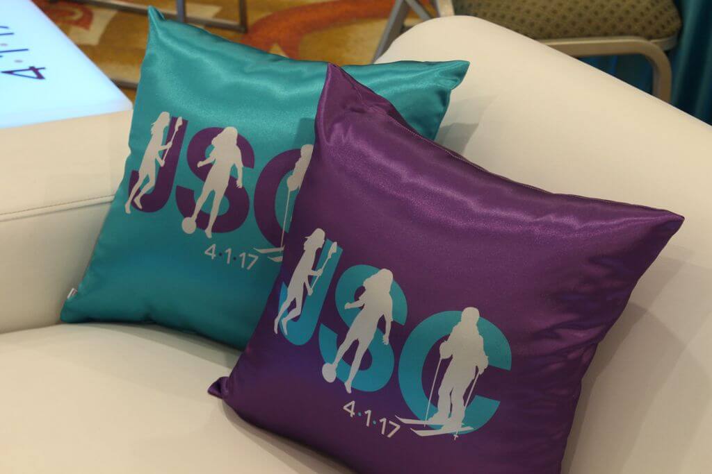 Bat Mitzvah Logo Pillow for Custom Lounge