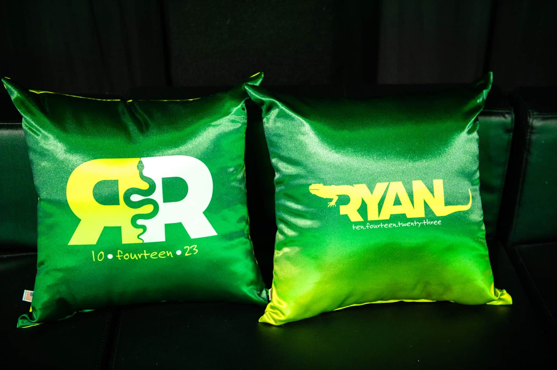 Custom Ombre Green Pillows