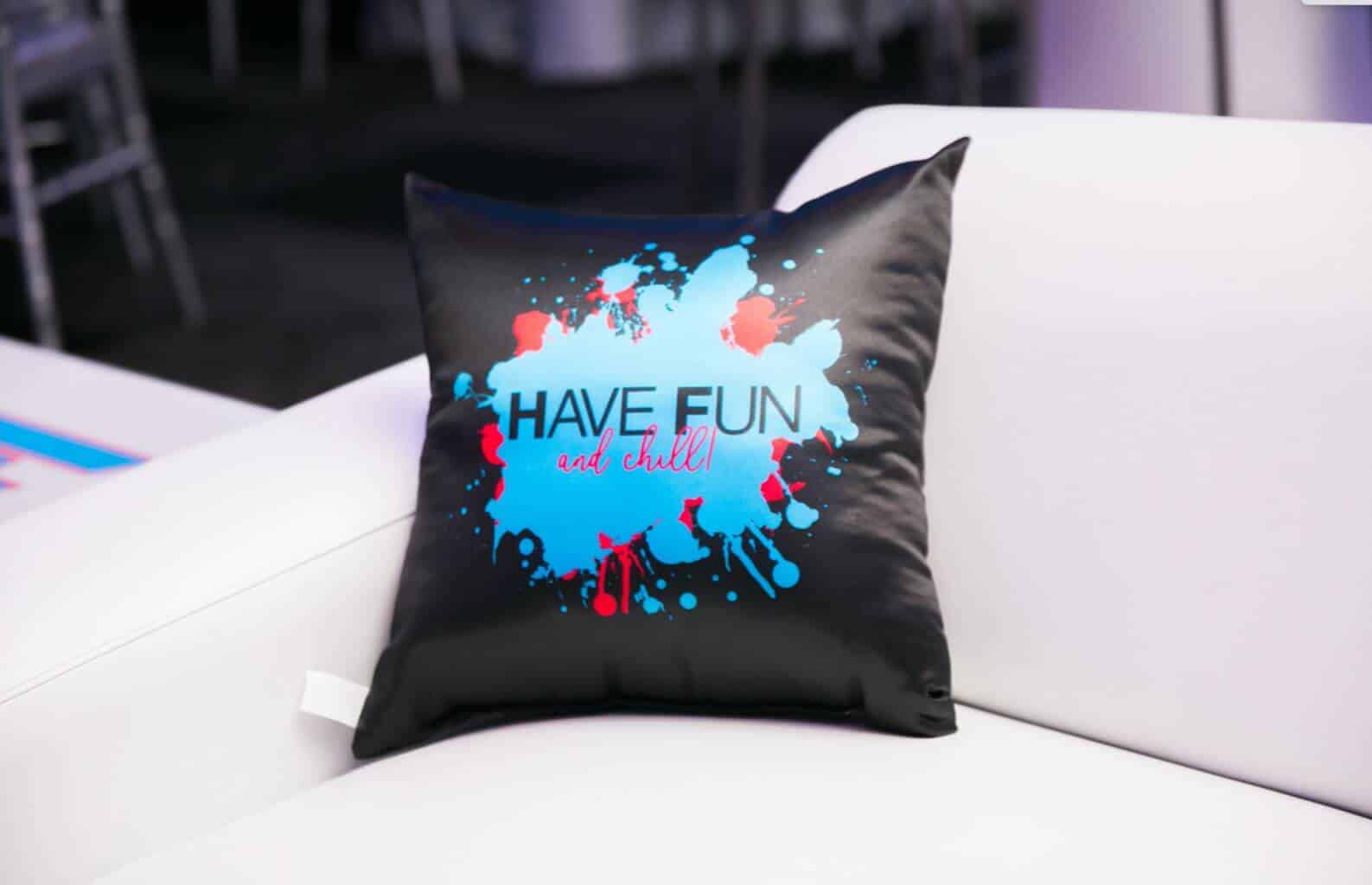 Custom Bat Mitzvah Logo Pillow