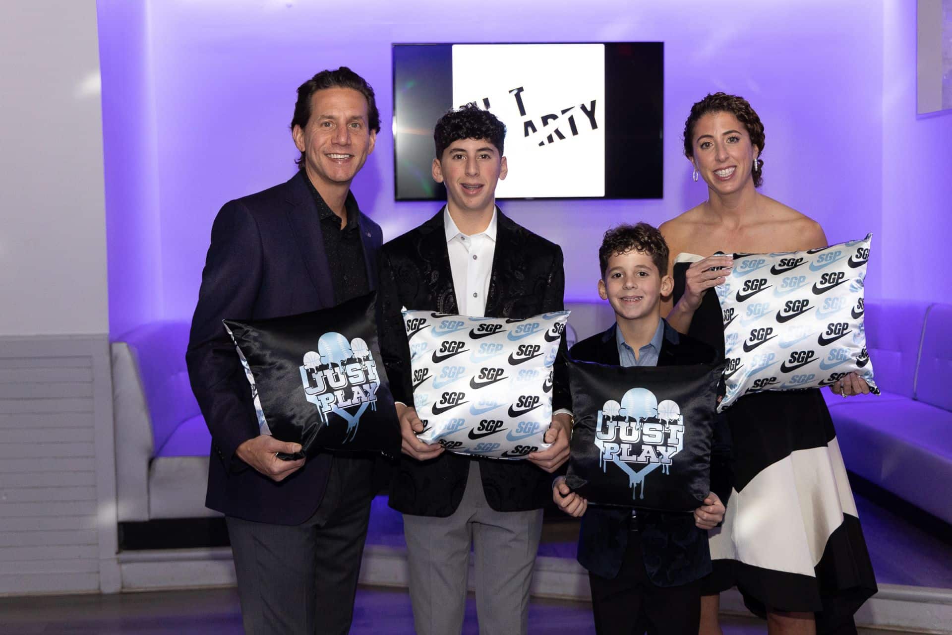 Custom Nike Logo Bar Mitzvah Pillows