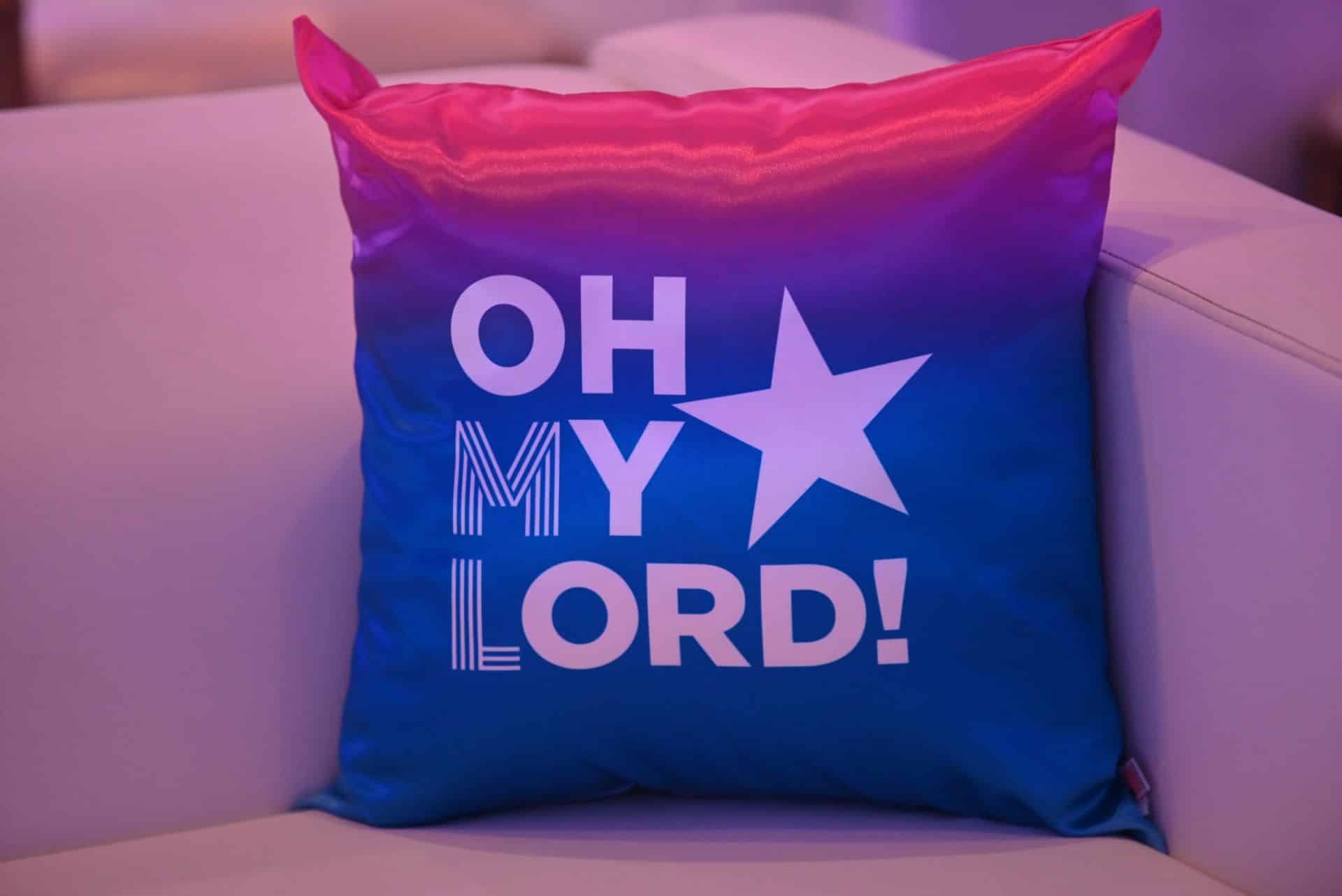 Bat Mitzvah Lounge Pillow with Custom Logo