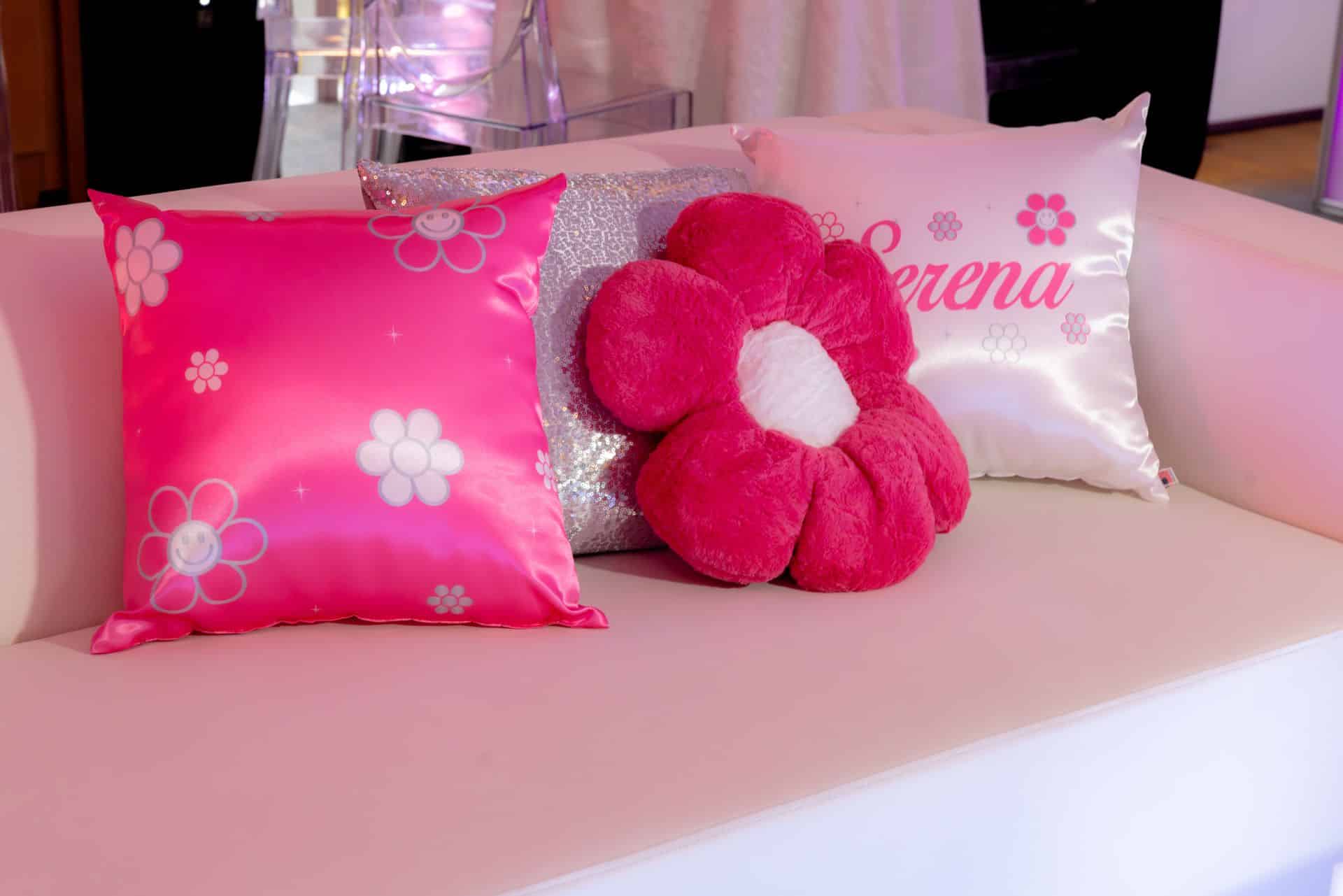 Custom Flower Theme Pillows